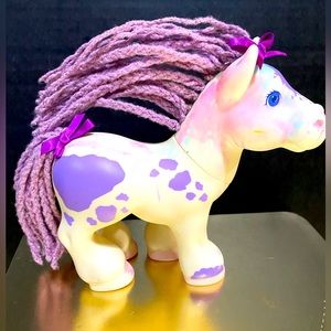 CABBAGE PATCH KIDS VTG 1992 CRIMP N’ CURL PONY STAR w/LILAC COLOR BRAIDED HAIR